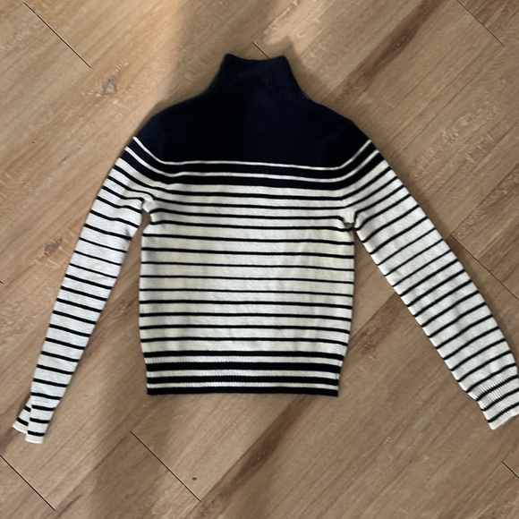 NWT - rag & bone Pierce Stripe Cashmere Turtleneck Sweater size Smalll - Picture 3 of 9